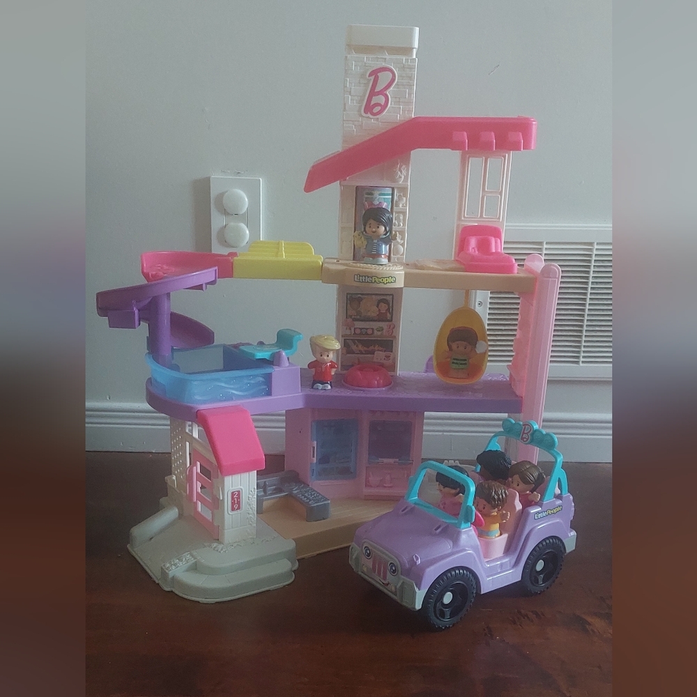 Little People Barbie House And Car.
